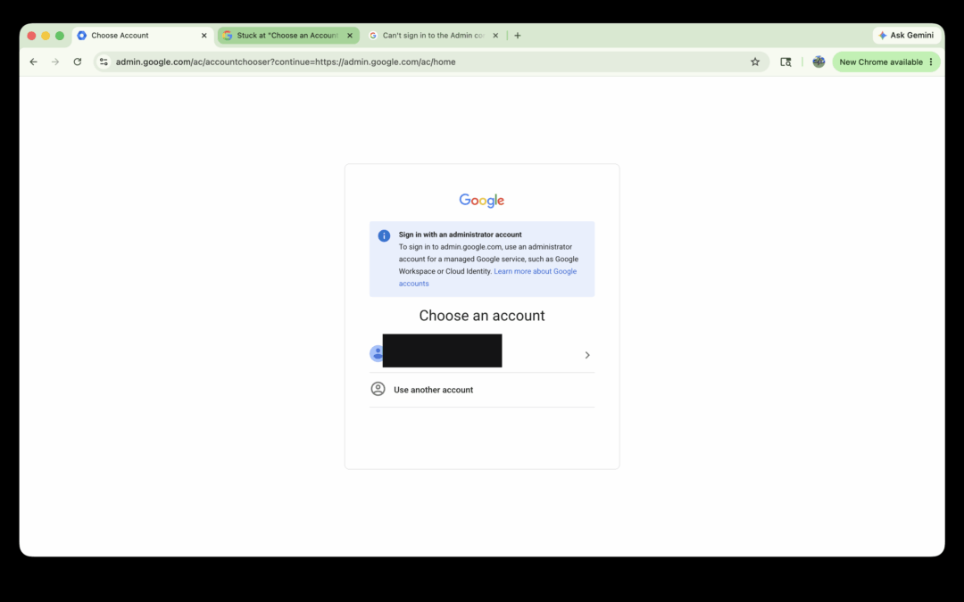 Google Workspace Admin Console Redirect Loop: The Real Cause and How to Fix It