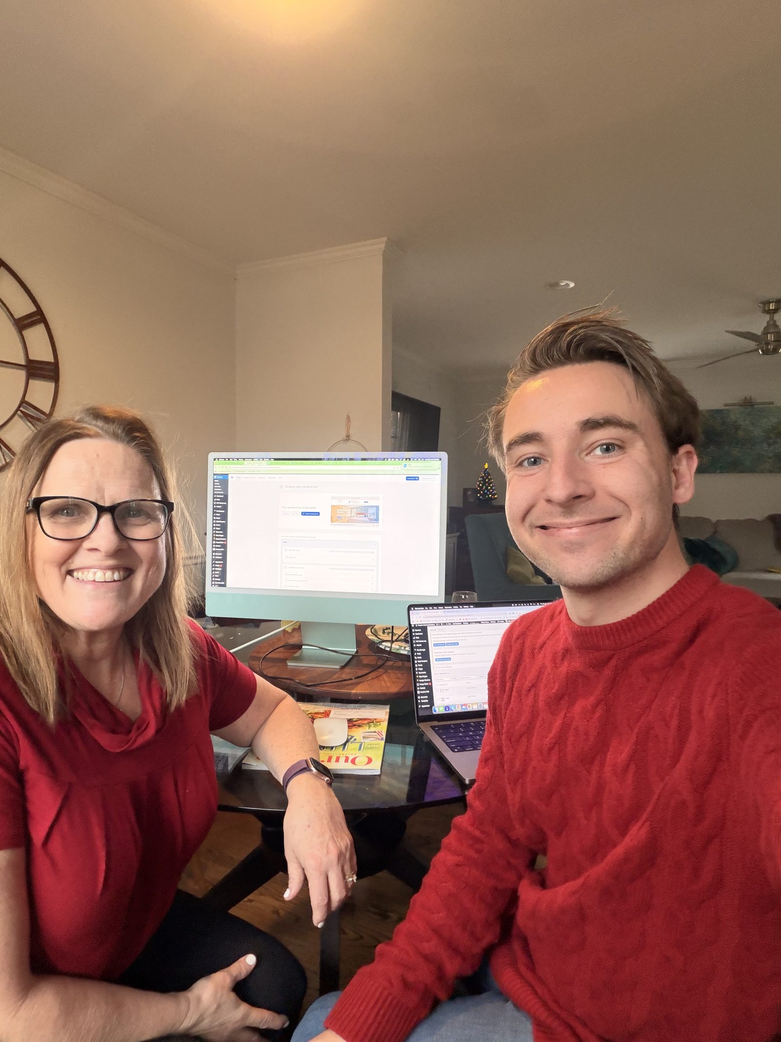 The Snazzy Solutions team checking in on a client site during routine WordPress maintenance