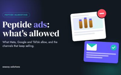 Blog 1 Peptide Ads: What Meta, Google and TikTok Actually Allow, and What Works Instead