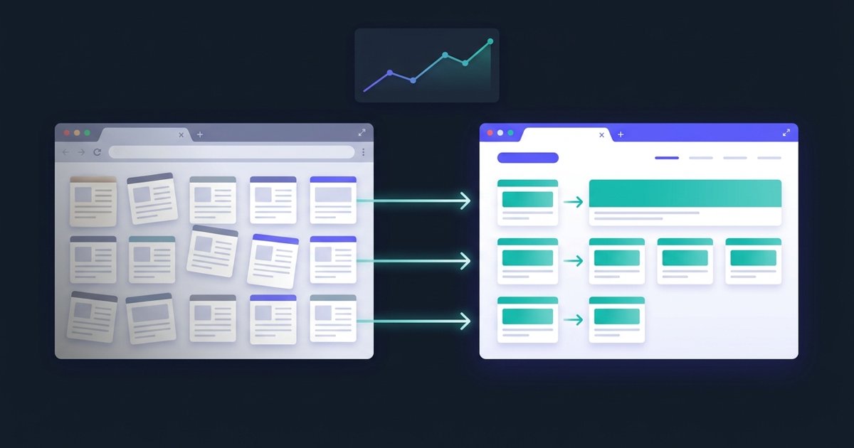Website migration SEO: old site pages redirected to matching pages on a new site